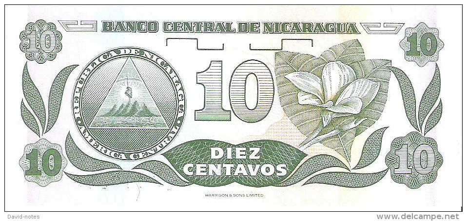 Nicaragua - Pick 169 - 10 Centavos 1991 - Unc - Nicaragua