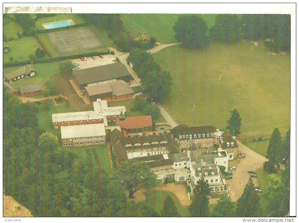 Regno Unito (Berkshire, U.K.) Ascot, Berks, Heatfield School, Aerial View, Thematic Stamp "Order Of The Thistle" - Altri & Non Classificati