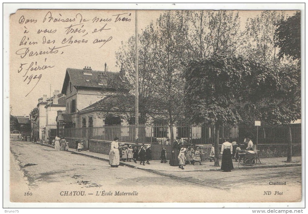 78 - CHATOU - L'Ecole Maternelle - Cluzaud ND 160 - 1909 - Chatou