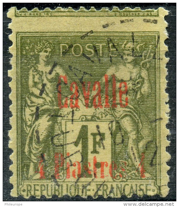 Cavale (1893) N 8 (o) Piquage A Cheval - Used Stamps