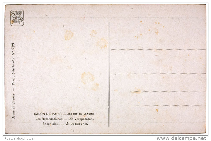 ALBERT GUILLAUME Les Retardataires SALON DE PARIS - Peintures & Tableaux