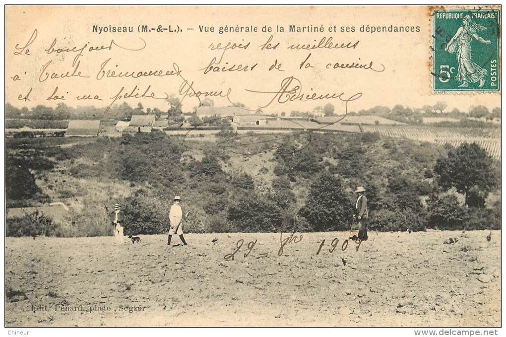 NYOISEAU VUE GENERALE DE LA MARTINE - Sonstige & Ohne Zuordnung