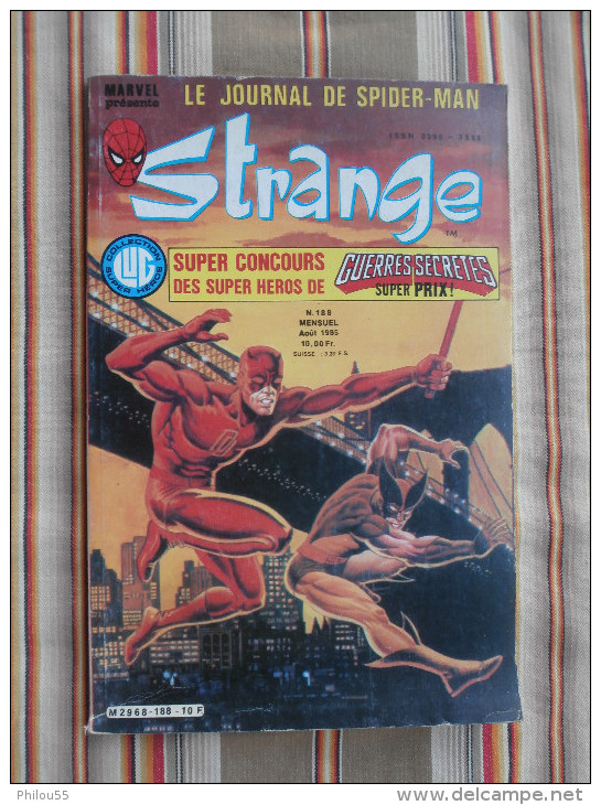 STRANGE Mensuel N°188 1985  LUG - Strange