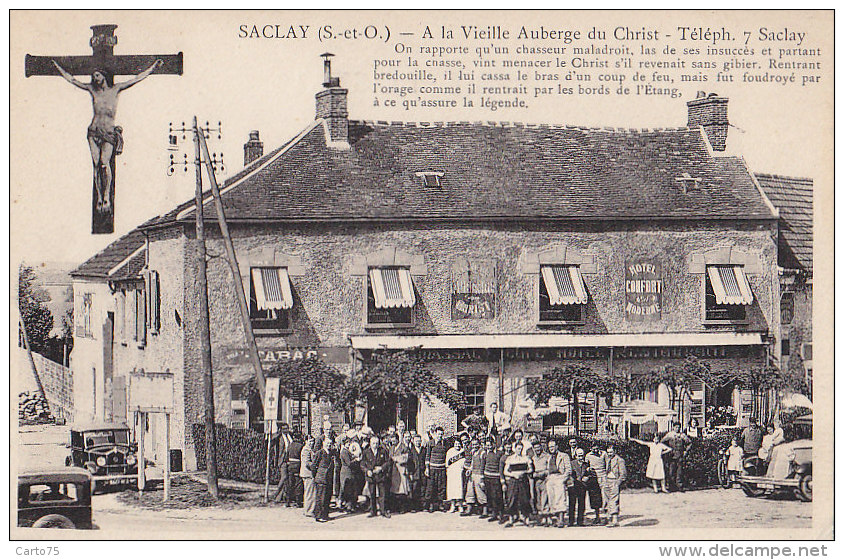 Saclay 91 - Auberge - Calvaire Du Christ - Automobiles - Saclay