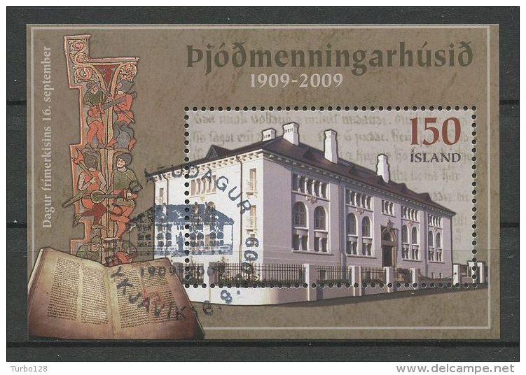 ISLANDE 2009 Bloc N° 49 ( 1178 ) Oblitéré Used Superbe Cote 3,50 &euro; La Maison Des Musées Hverfisgata - Used Stamps