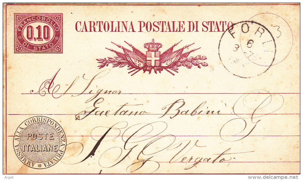 Entiers Postaux ITALIE 19e Siècle (VICTOR EMMANUEL II Et HUMBERT I) 10 Entiers - Postwaardestukken