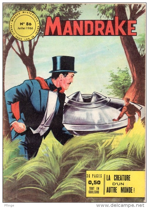 Mandrake-Mondes Mystérieux N°86, 1966 - Mandrake