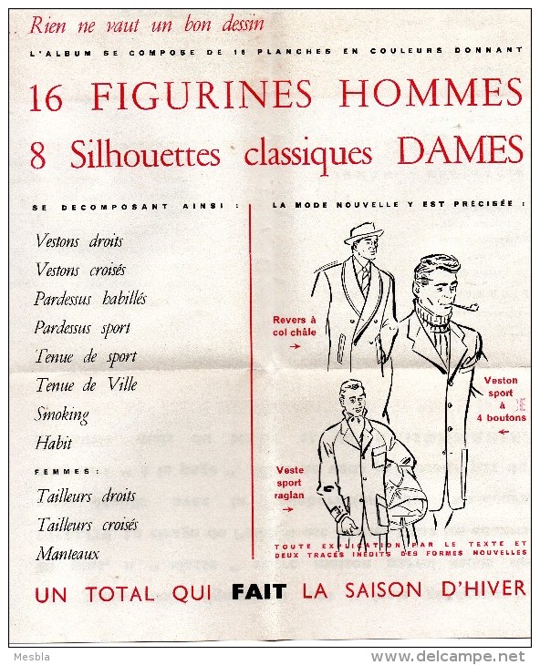 Publicité  ADAM  La Revue De L'Homme -  4 Rue De La Paix  -  Paris 2é. - Werbung