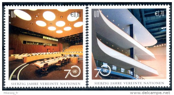 ONU Vienne 2015 - Détachés De Feuillets "siebzig Jahre Vereinte Nationen" ** - Unused Stamps