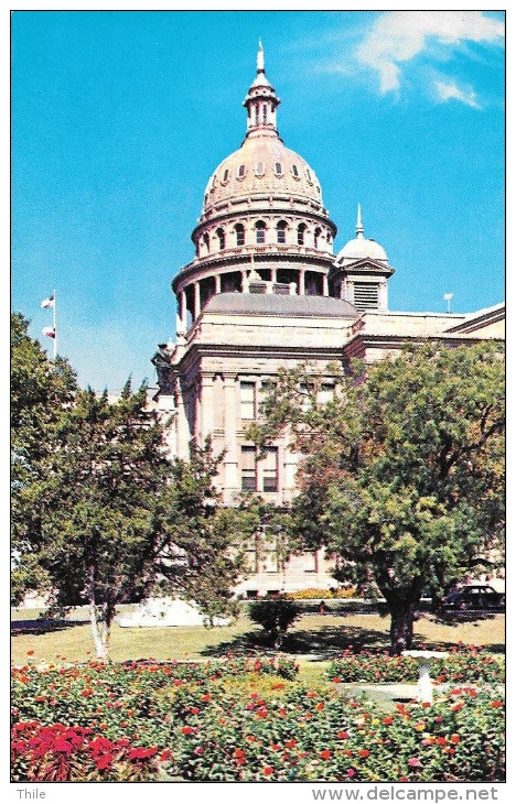 East Entrance And Great Dome Of The Texas State Capitol Building - Austin, Texas - Austin