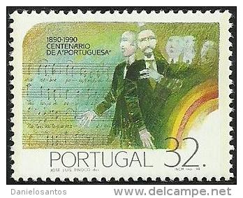 Portugal 1990 Cent The Nat Anthem  Datas Da História 1&ordm; Cent "A Portuguesa" Scott 1804 Afinsa 1930 MNH - Other & Unclassified