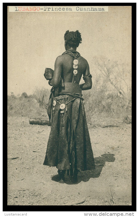 EXPOSIÇÕES- Princesa Cuanhama - Exp. Do Mundo Português (Ed. Neogravura Lda.) Carte Postale - Angola