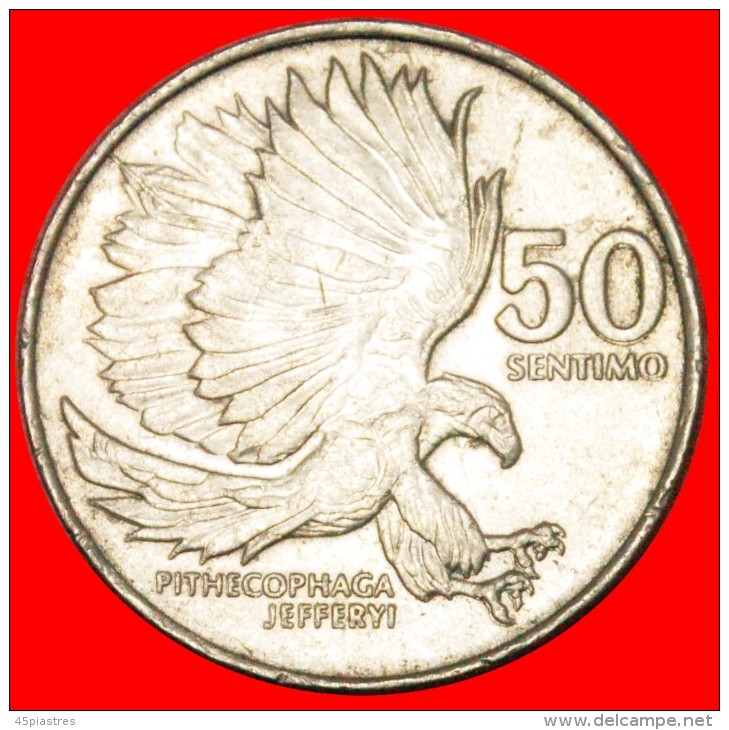 § EAGLE: PHILIPPINES &#9733; 50 SENTIMO 1986! LOW START&#9733;NO RESERVE! - Filippijnen