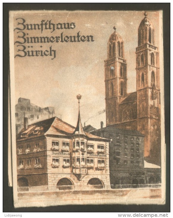 ZURICH RESTAURANT ZIMMERLEUTEN LASTAR - GENEVE ALLUMETTES RECLAME ADVERT - Boites D'allumettes