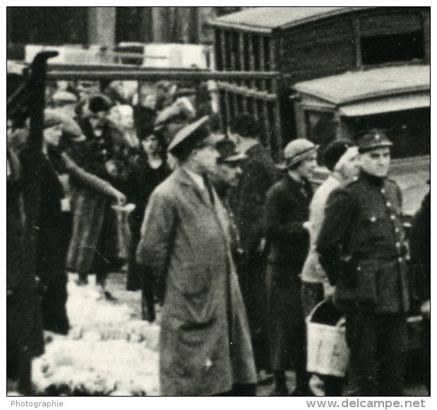 Belgium Erquelinnes Marché Frontiere Franco-Belge Ancienne Photo 1937 - Autres & Non Classés