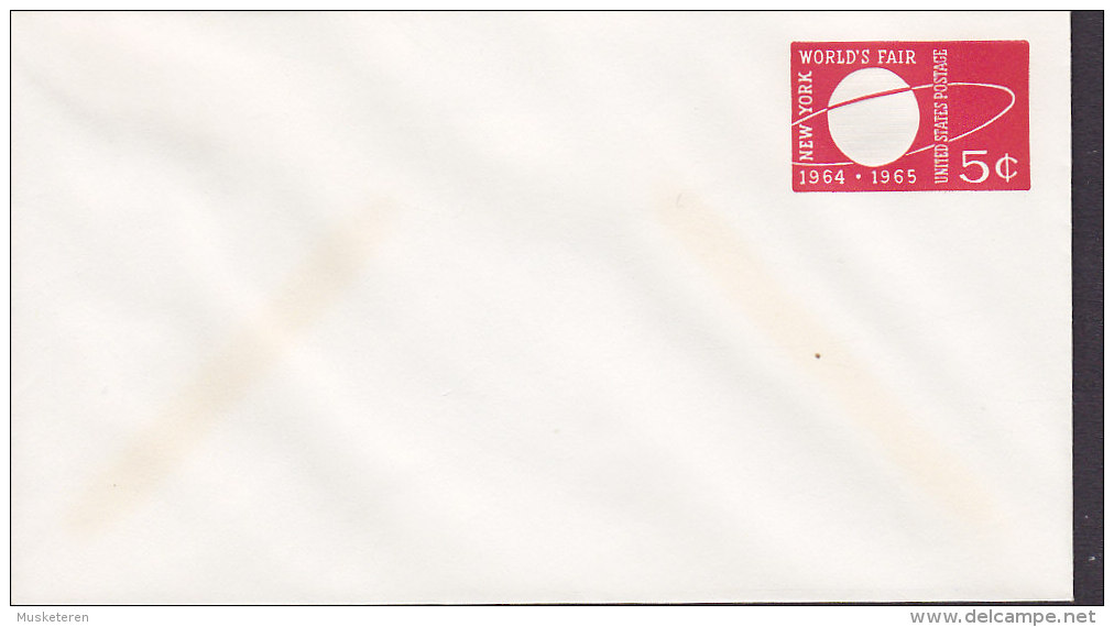United States Postal Stationery Ganzsache Entier NEW YORK World's Fair 1964-65 Globe Globus - 1961-80
