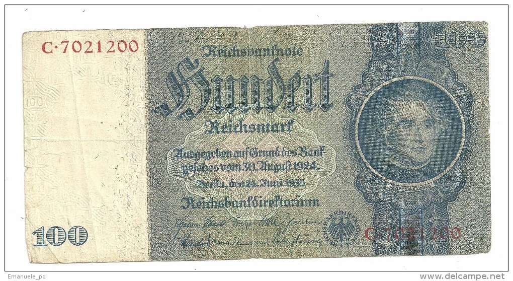 Germany 100 Reichsmark 1945 (No Letter) - 100 Reichsmark