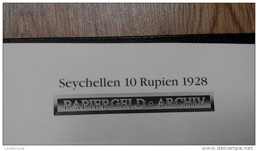 Seychellen / Seychelles - 10 Rupien 1928 COPY Lemberg-Zp - Switzerland