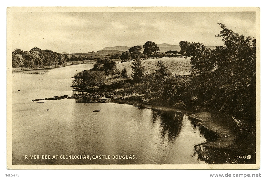 CASTLE DOUGLAS : RIVER DEE AT GLENLOCHAR - Kirkcudbrightshire