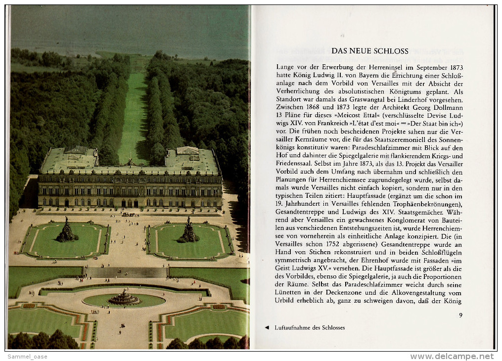 Kleine Broschüre / Heft : Schloss Herrenchiemsee  -  Von 1986 - Beieren