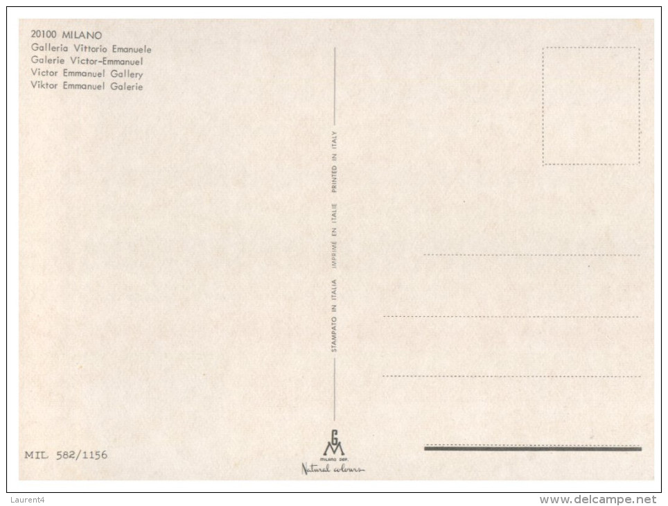 (357) Italy - Milano Galerie Victor Emmanuel - Halles