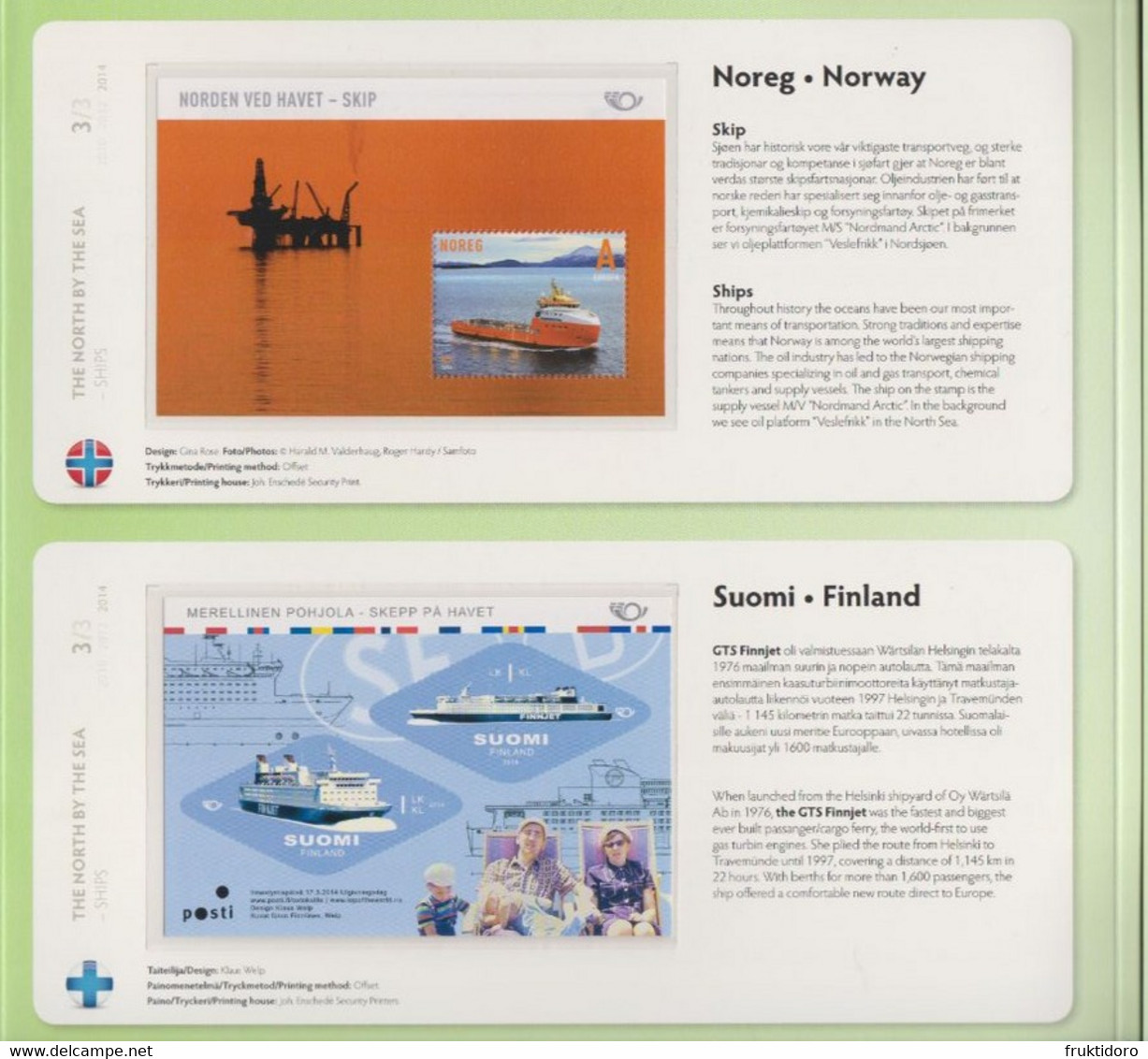 The North By The Sea 3 Denmark - Norway - Sweden - Finland - Aland - Iceland - Greenland - Faroe Island - Blocks Folder - Europe (Other)