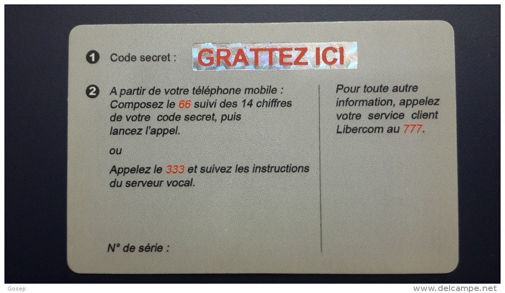 Central African Republic-joyeux Noel Bonne Annee-2010 Libertury-(1card)-(1000fcfa)-mint+1card Prepiad Free - Centrafricaine (République)