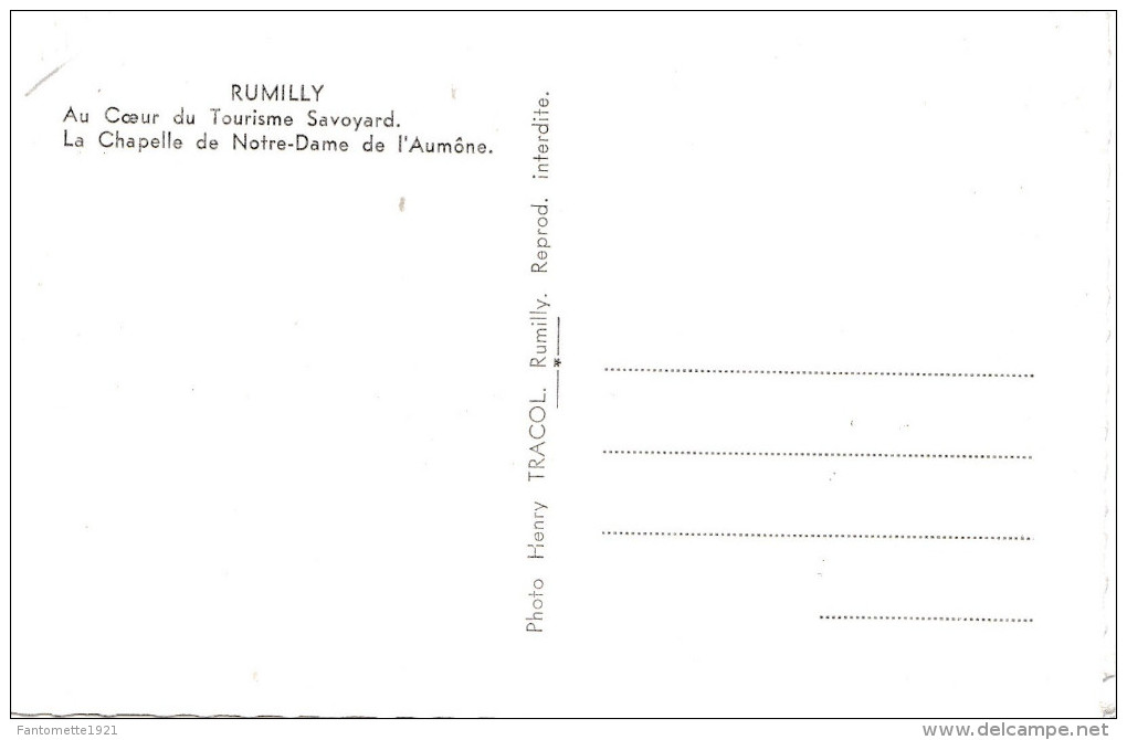 RUMILLY LA CHAPELLE DE NOTRE DAME DE L'AUMONE (DIL173) - Rumilly