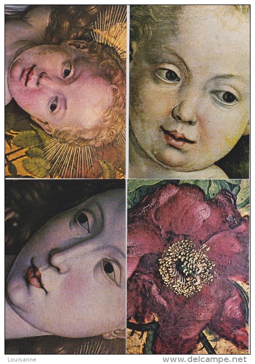 16 / 3  / 73  -  22-  CPM  ( Grd. Mod. )  - PEINTURES  MARTIN  SCHONGAUER - LA  VIERGE  ET  L'ENFANT   &  DÉTAILS - 5 - 99 Cartes