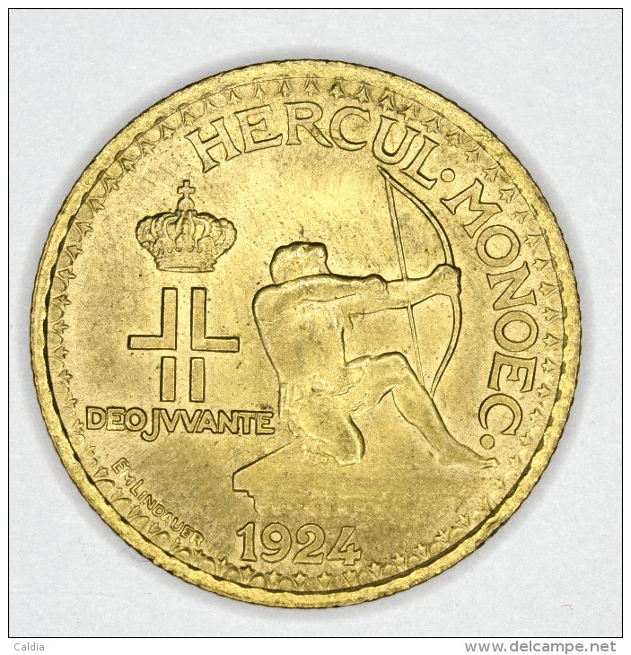 Monaco 1 Franc 1924 UNC - 1922-1949 Louis II.