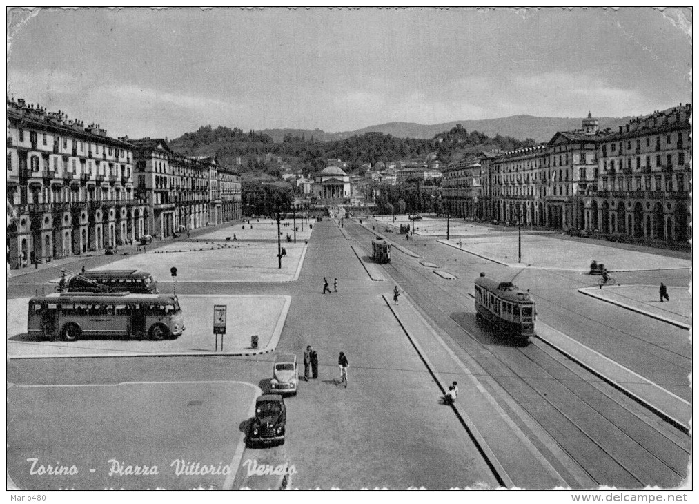 TORINO   PIAZZA  VITTORIO  VENETO     (VIAGGIATA) - Places & Squares