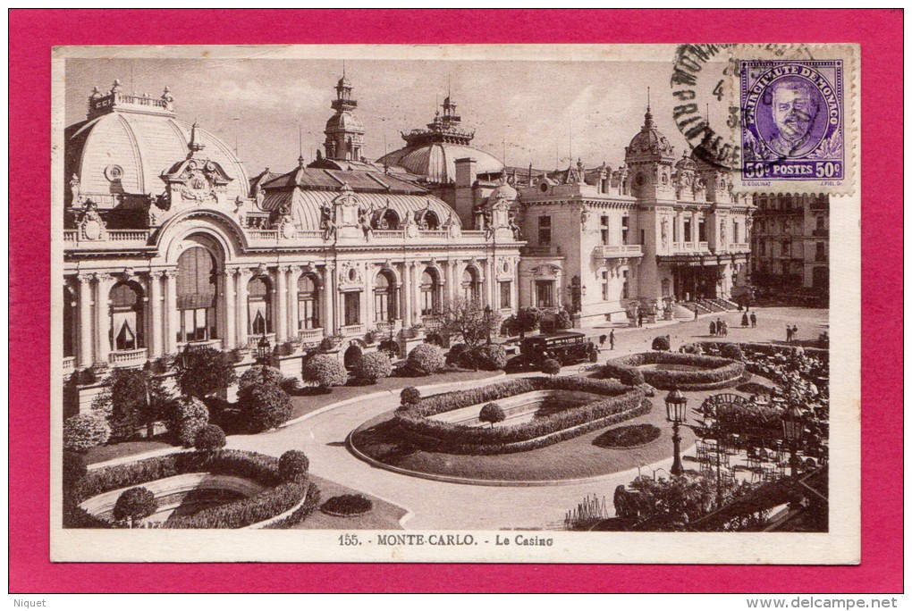 MONACO MONTE-CARLO, Le Casino, Animée, 1933, (La Cigogne, Monaco) - Monte-Carlo