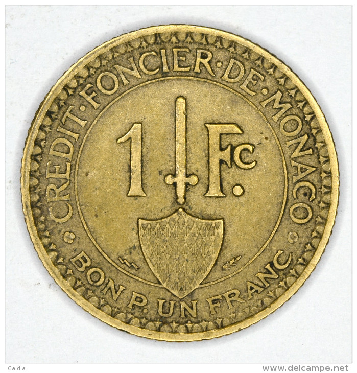 Monaco 1 Franc 1926 - 1922-1949 Louis II