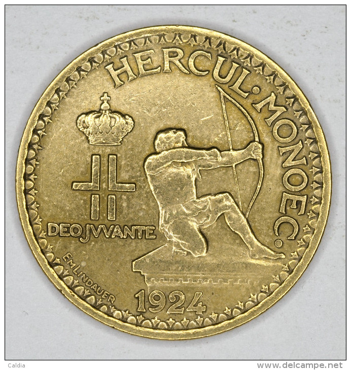 Monaco 1 Franc 1924 # 3 - 1922-1949 Louis II
