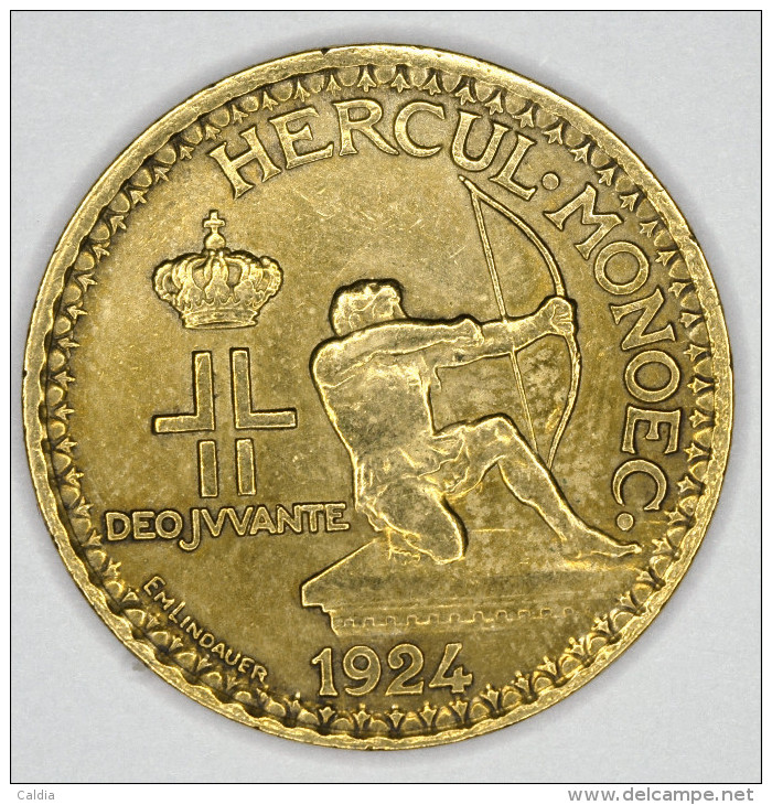 Monaco 1 Franc 1924 # 5 - 1922-1949 Louis II