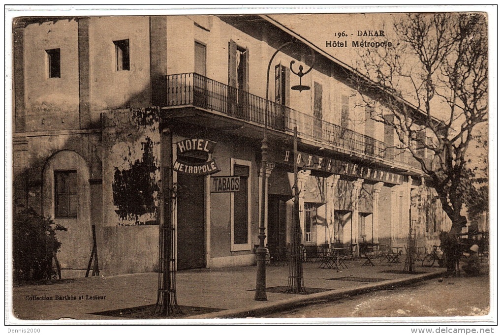 DAKAR - Hôtel Métropole - Ed. Collection Barthes Et Lesieur - Senegal