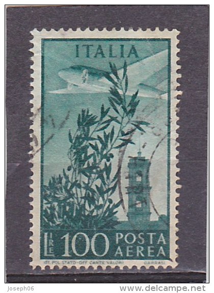 ITALIE   1948  Poste Aérienne  Y.T. N° 131  Oblitéré - Poste Aérienne