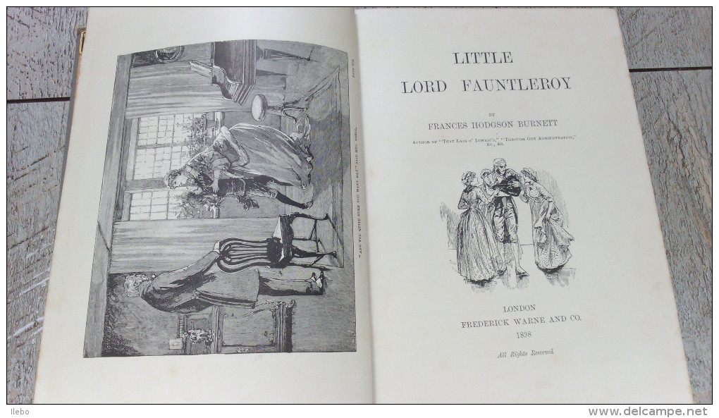 Little Lord Fauntleroy De Frances Hodgson Burnett Illustrated 1898 Enfantina Story Children - Geïllustreerde Boeken
