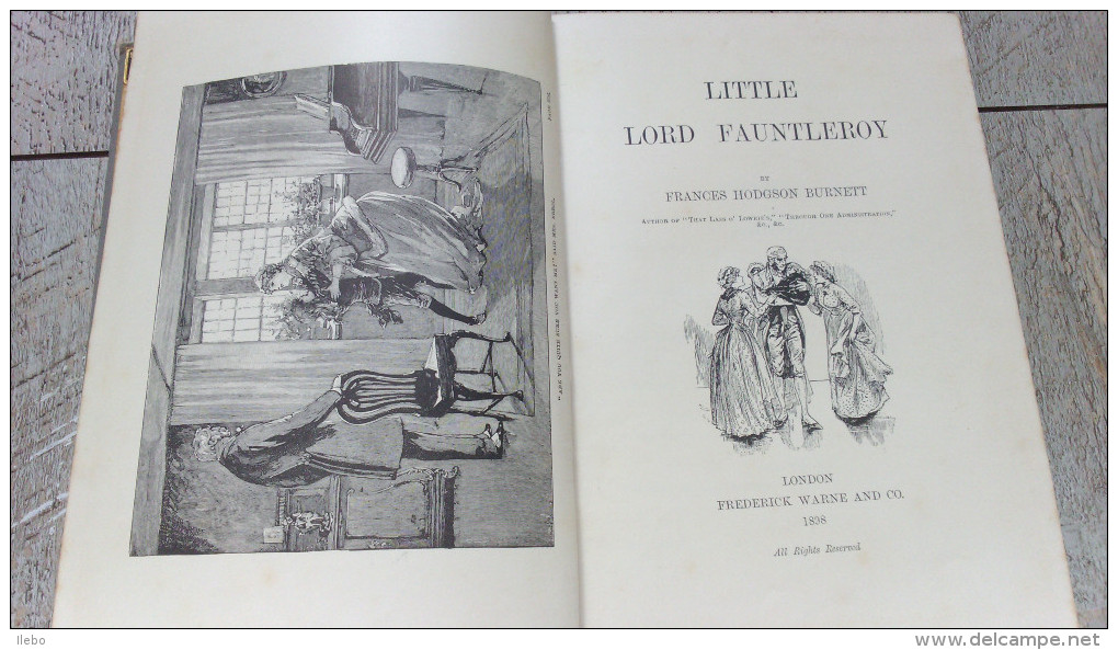 Little Lord Fauntleroy De Frances Hodgson Burnett Illustrated 1898 Enfantina Story Children - Livres Illustrés