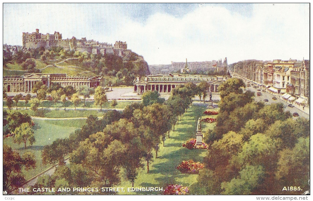 Edinburgh - The Castle And Princes Street - East Lothian