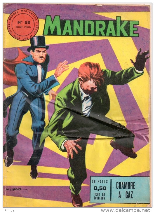 Mandrake-Mondes Mystérieux N°88, 1966 - Mandrake