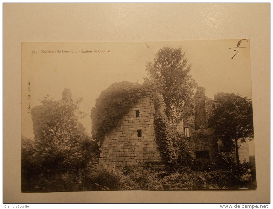 Carte Postale - Environs De LANNION (22) - Ruines De Coëtfrec (7-8/VIL) - Lannion