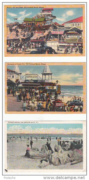 Lot 10 Old Orchard Maine - From 1945 To 1960s - Amusement Motel Street Cars Beach - Animated  - All Scans - 5 - 99 Karten