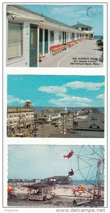 Lot 10 Old Orchard Maine - From 1945 To 1960s - Amusement Motel Street Cars Beach - Animated  - All Scans - 5 - 99 Postcards