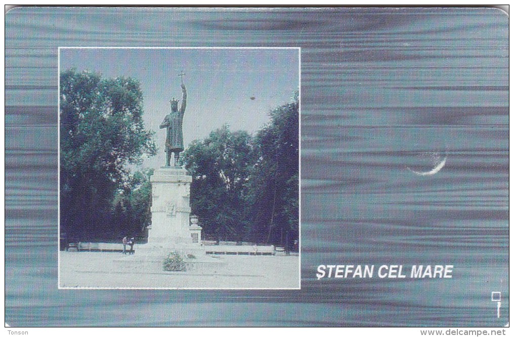 Moldova, MOL-M-01,  First Issue (09/94),  Monument, Stefan Cel Mare, 2 Scans.  Only 10.000 Issued - Moldawien (Moldau)