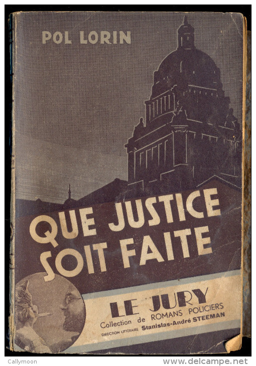 Collection "Le Jury" - Que Justice Soit Faite - Pol Lorin. - Auteurs Belges