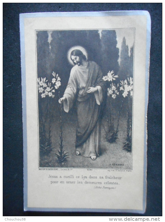 Image Pieuse Double "A La Mémoire" De Elzida NICOLAS -1933- Basse-Terre (avec Photo) - Religion & Esotericism