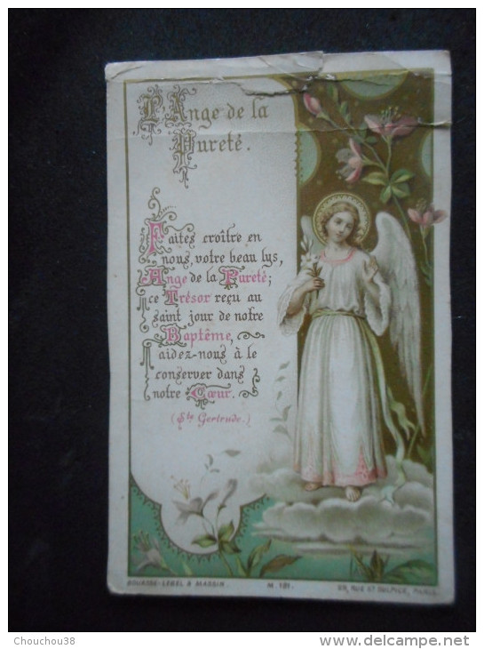 Image PIEUSE Ancienne -BOUASSE LEBEL- "L'ANGE DE LA PURETE" - Religion & Esotericism