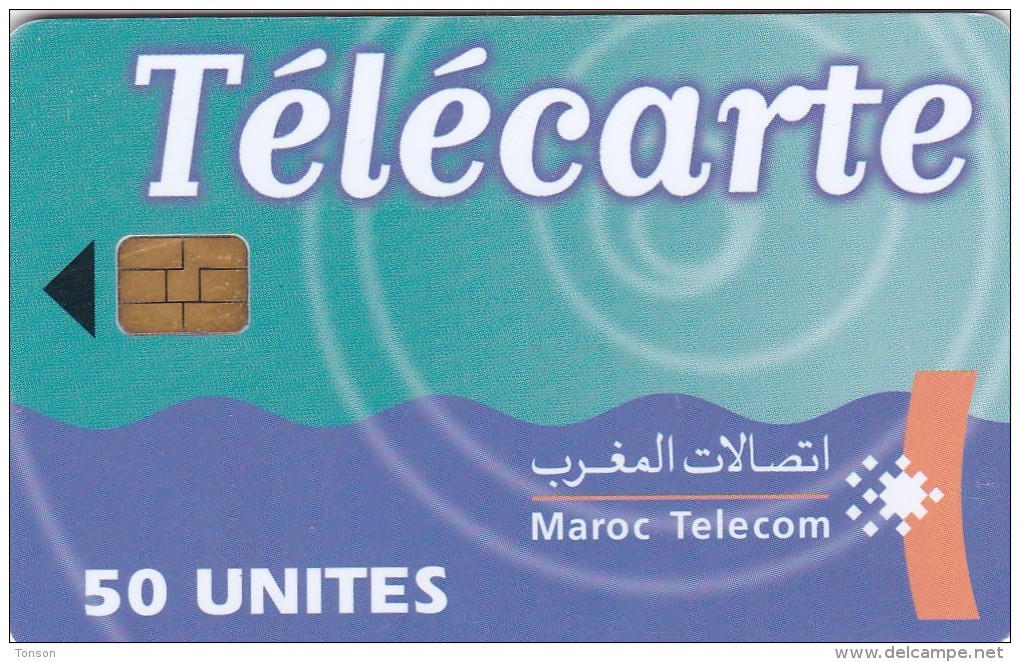 Morocco, Maroc Telecom, Blue & Green Design 01/01, 2 Scans. - Morocco