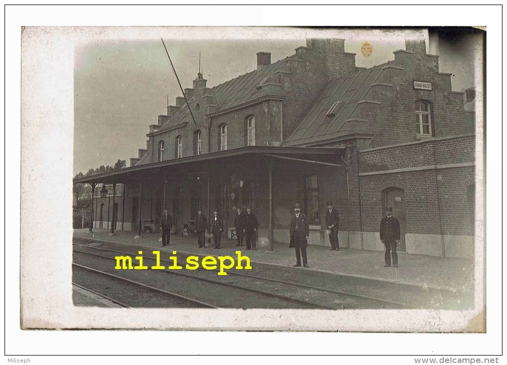 Pont-à-Celles - Photo Animée  De La Gare D´ OBAIX - BUZET - Facteurs - Agents Des Chemins De Fer       (4064) - Pont-à-Celles